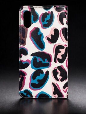 Fendi Leather iPhone X / XS Folio Case Zucca Phone Cover Italy